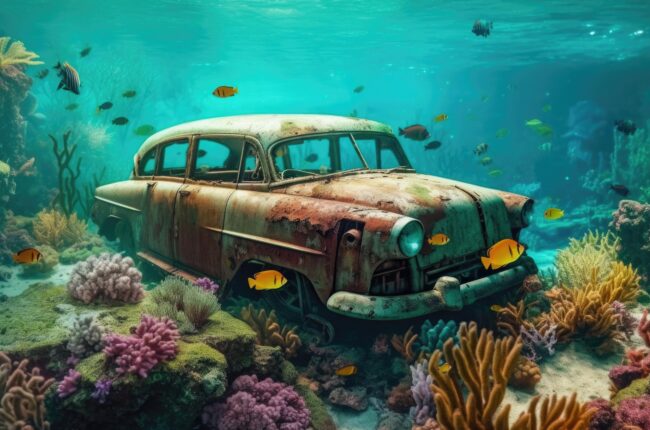 Carcasse de voiture